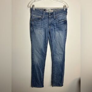 Sold Ariat Real Denim Women’s Size 28L Western Cowgirl Straight Blue Jeans